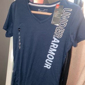 Brand new never worn blue under armor T-shirt